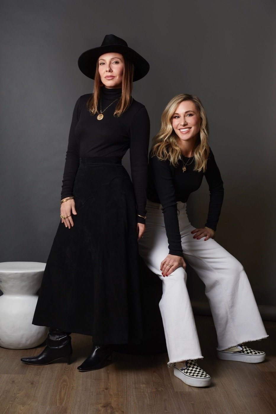 Gara Gambucci and Gina Gambucci Witucki together in the studio.